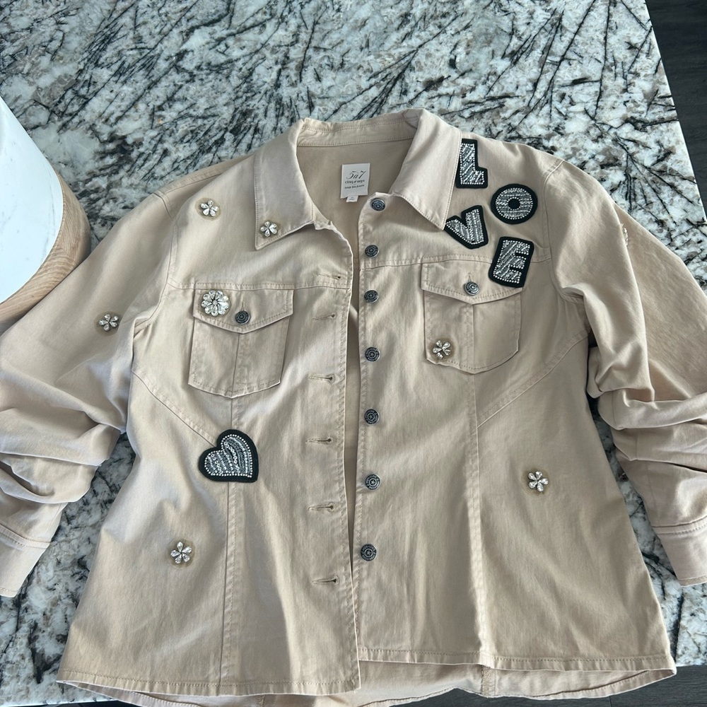 Cinq à Sept Beige Jacket